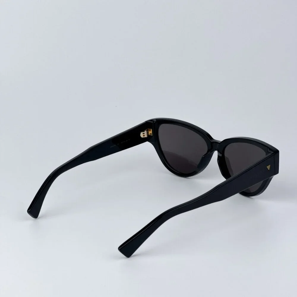 Bottega Veneta Women Black Grey Cat Eye BRAND NEW Sunglasses BV1319S 001 - Picture 6 of 11